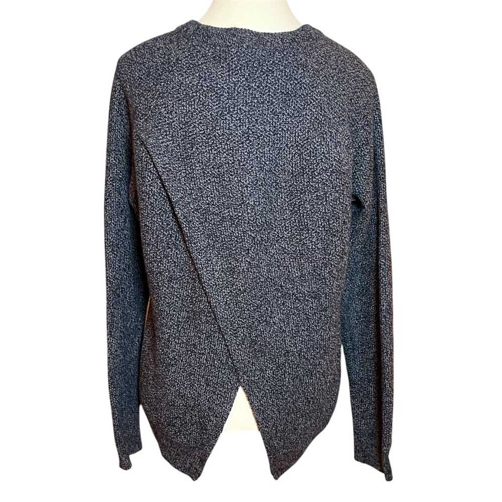 Madewell Gray Marled Knit Tulip Back Long Sleeve Sweater Women’s M Style# G6851